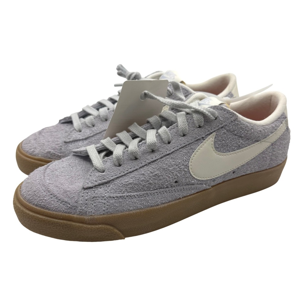 Nike Blazer Low 77 Premium Oxygen Purple Hairy Suede Gum FQ8060-003 Womens 10.5‎